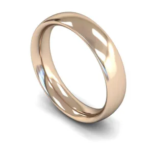 18ct Rose Gold Heavy Weight Traditional Court 5mm Wedding Ring