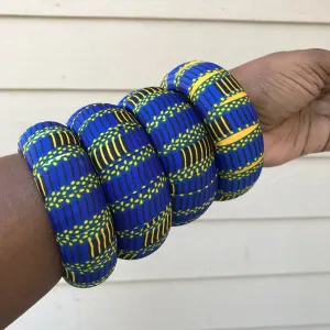 Adama African Print Bangle Bracelets