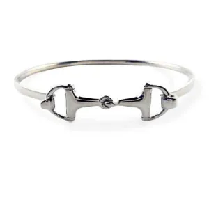 Bangle Snaffle Horse Bit Bracelet Sterling Silver or 14k Gold