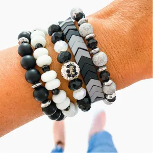 Black Beauty Bracelet Stack