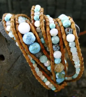 Chan Luu Turquoise Mix Wrap Bracelet