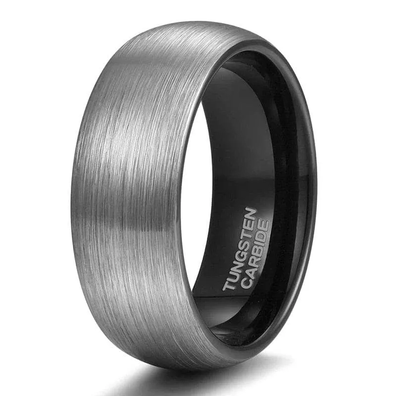 Classic Brushed Men's Tungsten Carbide Wedding Band