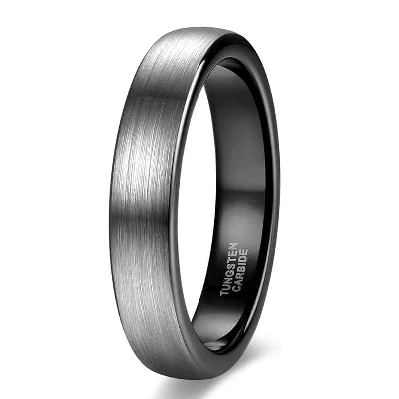 Classic Brushed Men's Tungsten Carbide Wedding Band