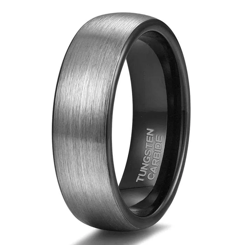 Classic Brushed Men's Tungsten Carbide Wedding Band