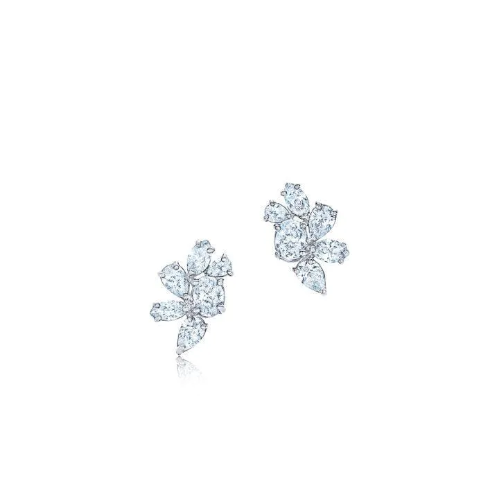 Diamond Cluster Earrings