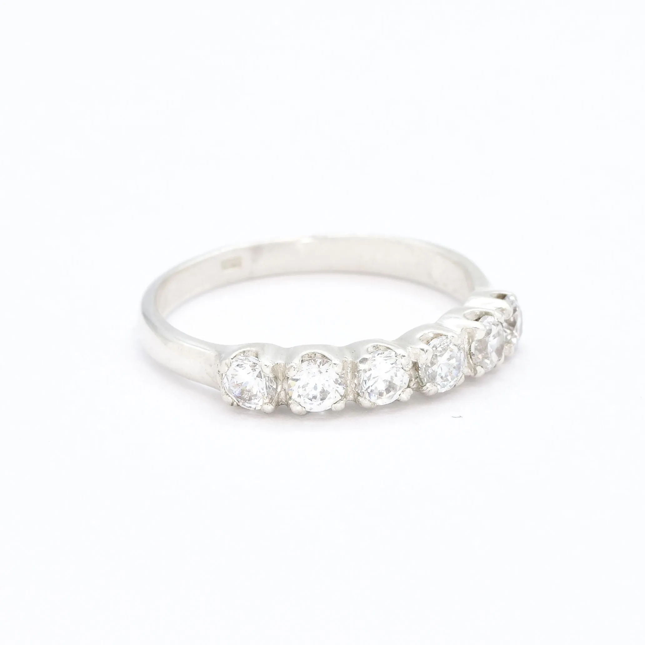 Diamond Eternity Ring - Sparkly Stackable Band - Vintage Diamond Ring