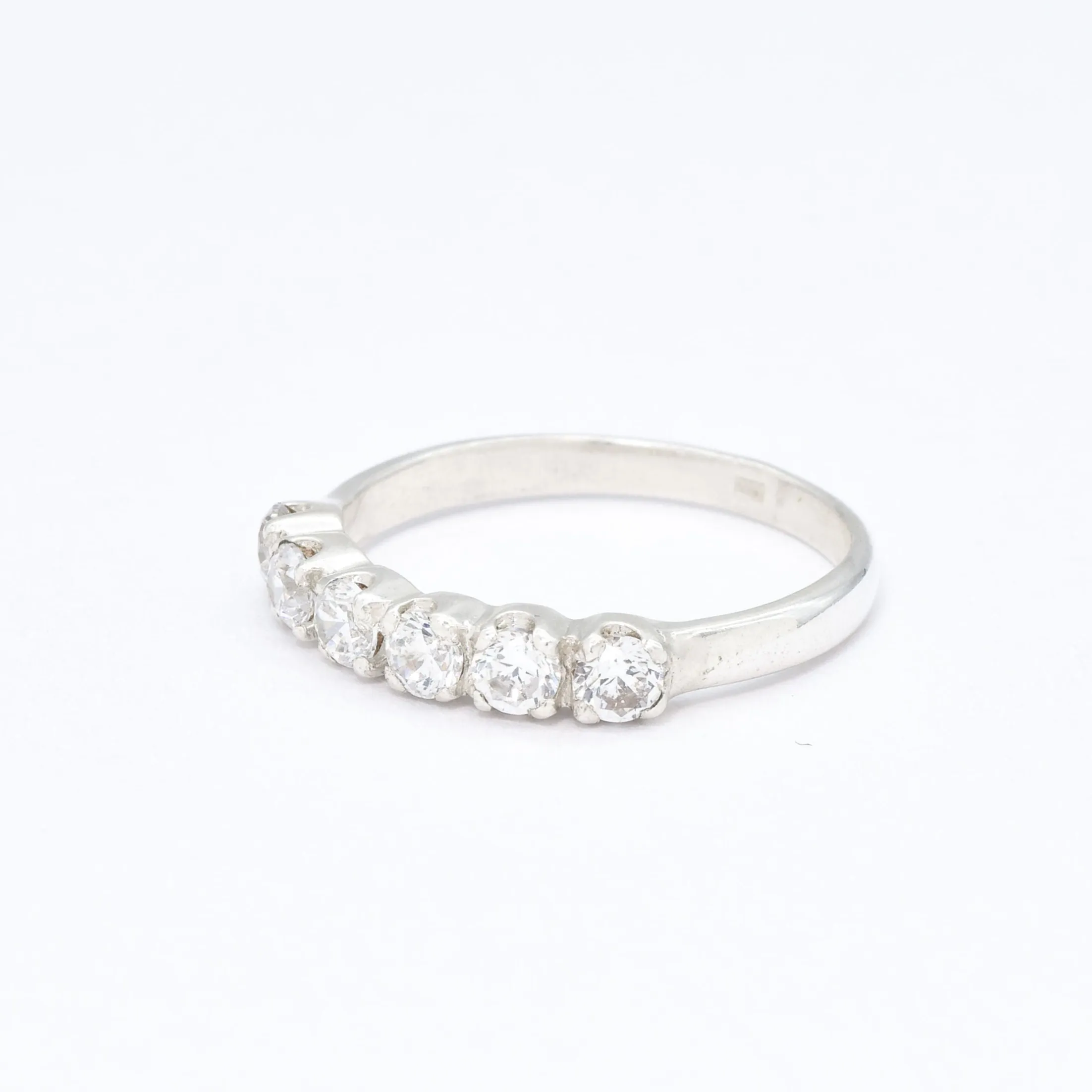 Diamond Eternity Ring - Sparkly Stackable Band - Vintage Diamond Ring