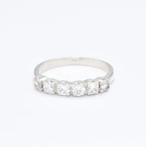 Diamond Eternity Ring - Sparkly Stackable Band - Vintage Diamond Ring