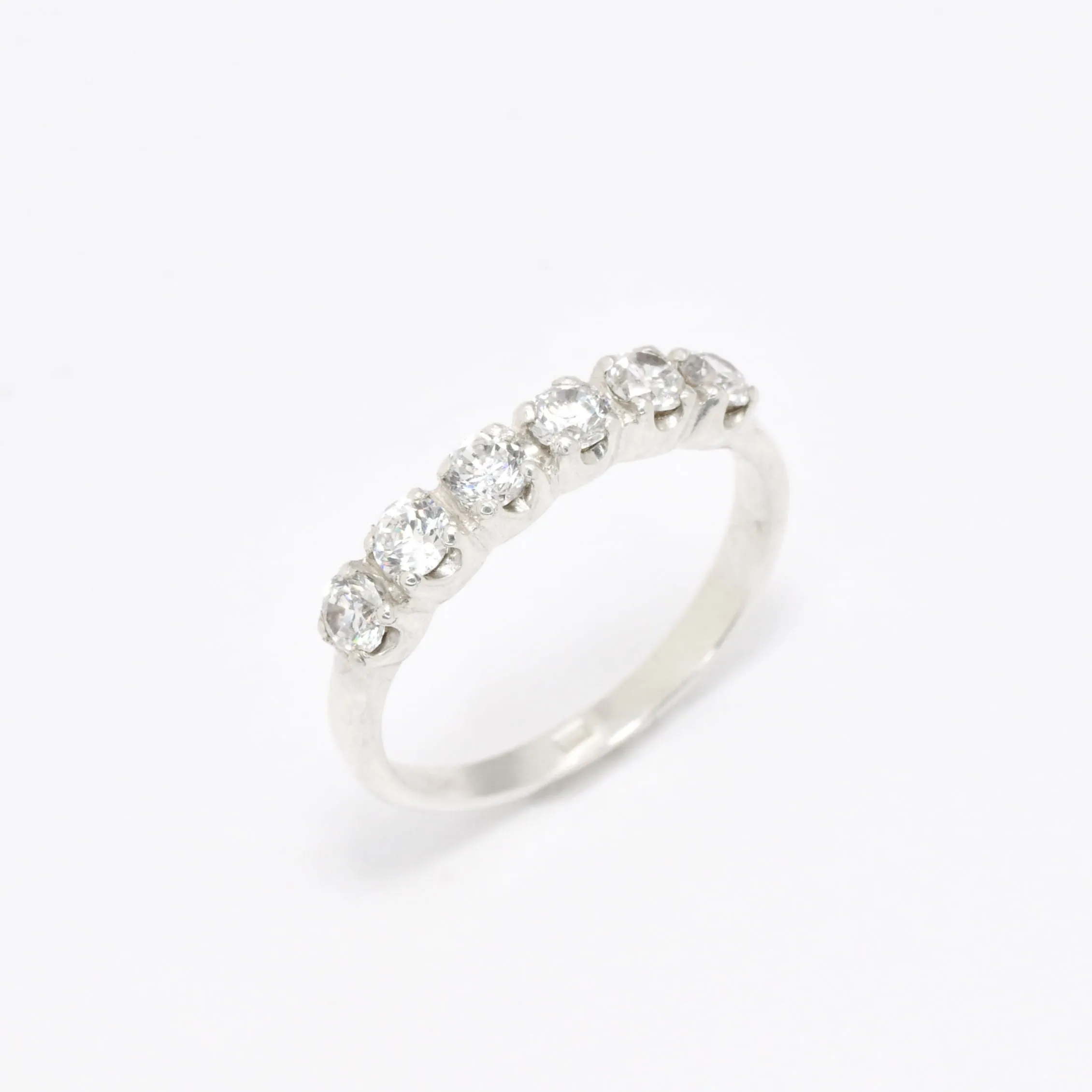 Diamond Eternity Ring - Sparkly Stackable Band - Vintage Diamond Ring