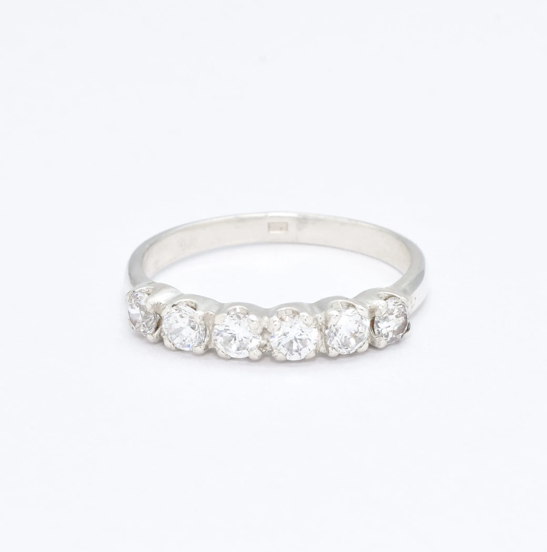 Diamond Eternity Ring - Sparkly Stackable Band - Vintage Diamond Ring