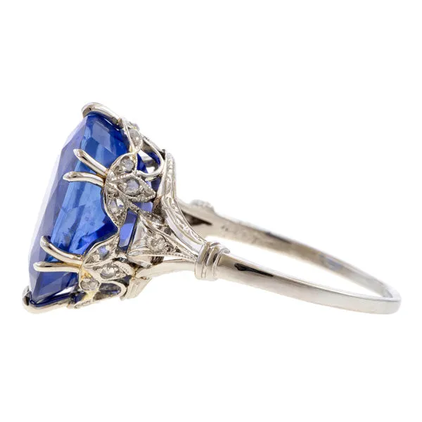 Edwardian Sapphire & Diamond Ring