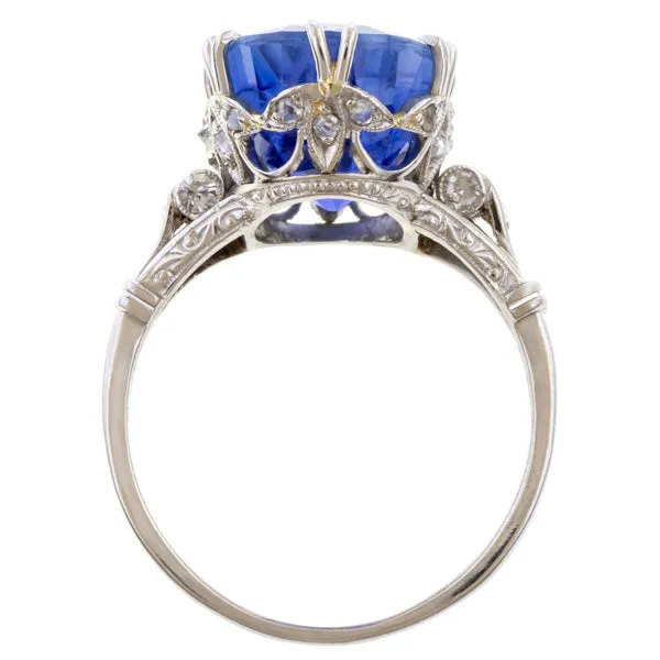 Edwardian Sapphire & Diamond Ring