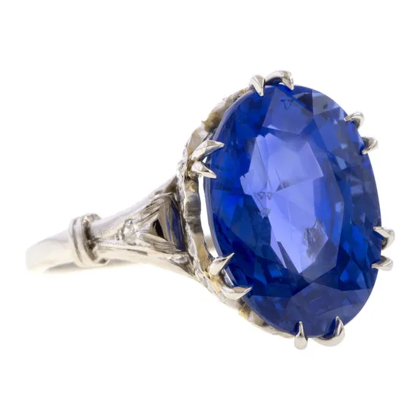 Edwardian Sapphire & Diamond Ring