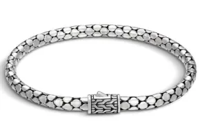 Essentials Dot Silver Slim Chain Bracelet Size M by John Hardy