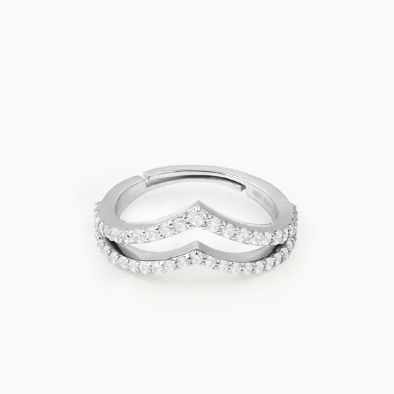 Gleaming 925 Silver Stackable Ring