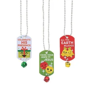 Inspirational Christmas Dog Tag Necklaces