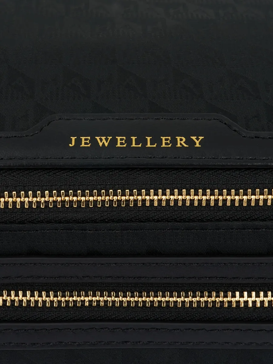 Jewellery Pouch in Black AH Logo Black