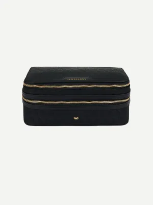 Jewellery Pouch in Black AH Logo Black