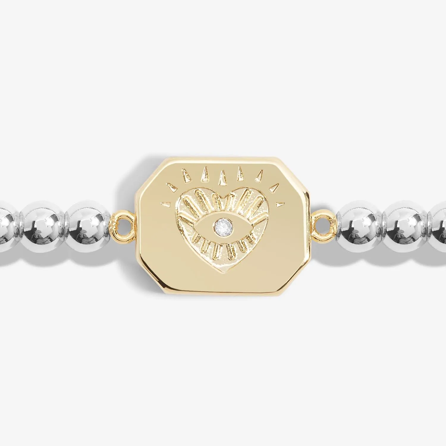 Joma Jewellery Silver A Little 'Positive Vibes' Bracelet