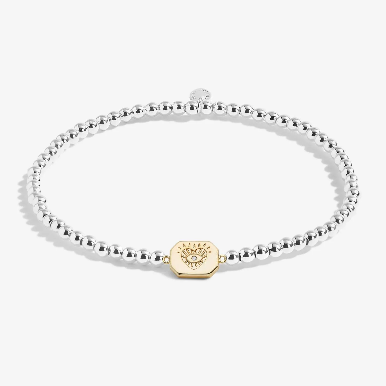 Joma Jewellery Silver A Little 'Positive Vibes' Bracelet