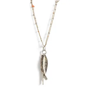 Long Strands with Silver Pendants and Ancient Carnelian