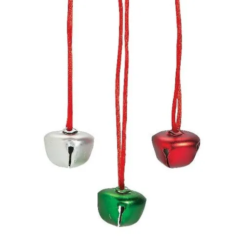 Matte Finish Jingle Bell Necklaces