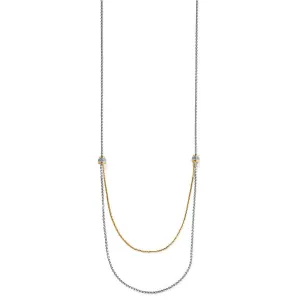 Meridian Petite Two Tone Double Necklace