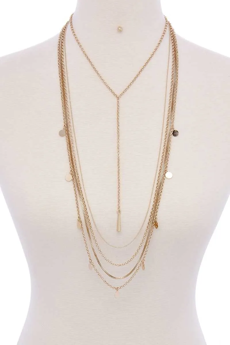 Metal Multi Chain Necklace