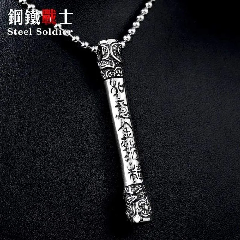 money king bar Cool pendant necklace for Men the journey to west Stainless Steel popular Jewelry