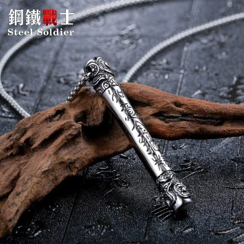 money king bar Cool pendant necklace for Men the journey to west Stainless Steel popular Jewelry