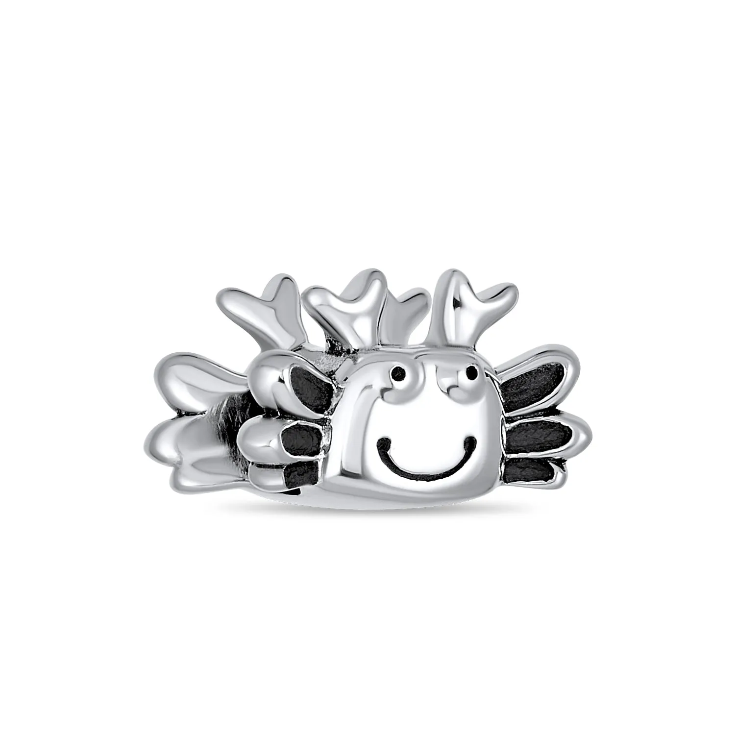 Nautical Travel Charm Bead Sterling Silver Crab for European Bracelet