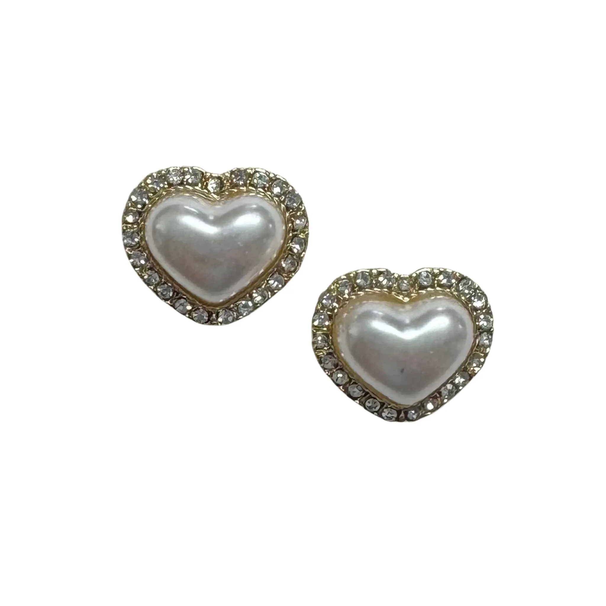 Pearl Heart Earrings