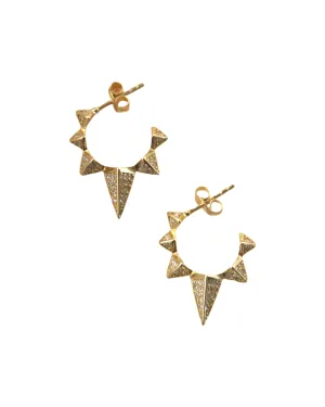 Puffy Spike Stud Earrings