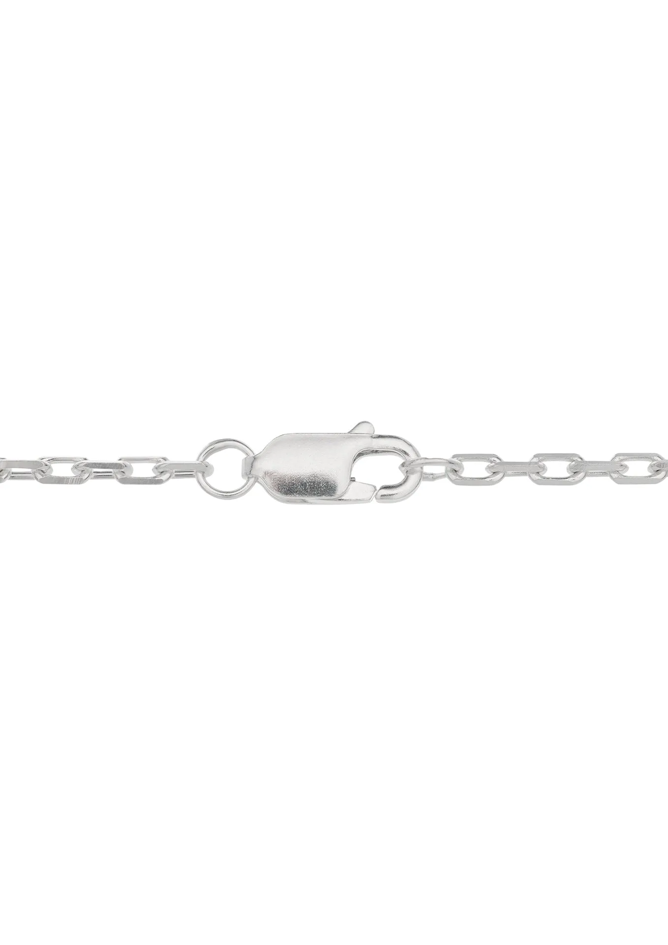 Raw Chain Necklace Silver