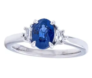 Sapphire and Diamond Ring