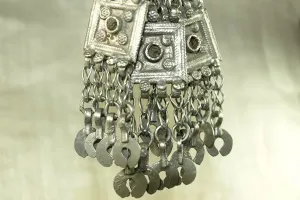 Set of 3 Antique Silver Afghan Pendants