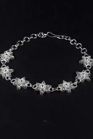 Silver Linings "Sitara" Silver Filigree Handmade Bracelet