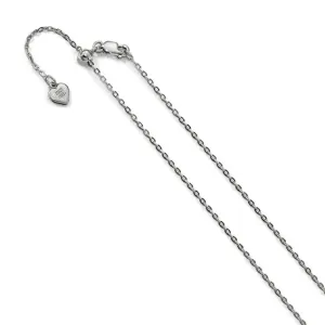 Sterling Silver Adjustable Cable Chain