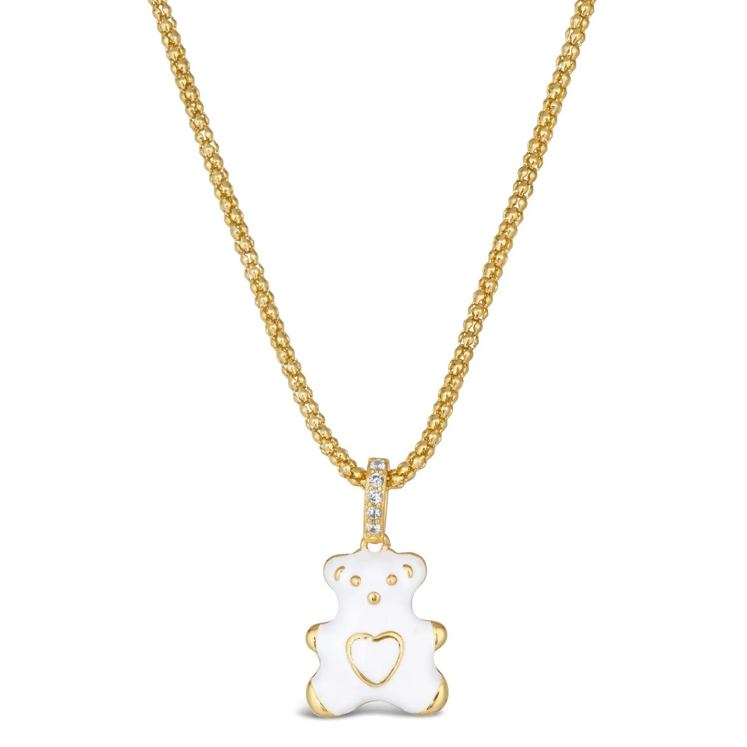 Teddy Enamel Bear Necklace