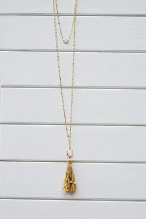 Threads of Joy Necklace Pink